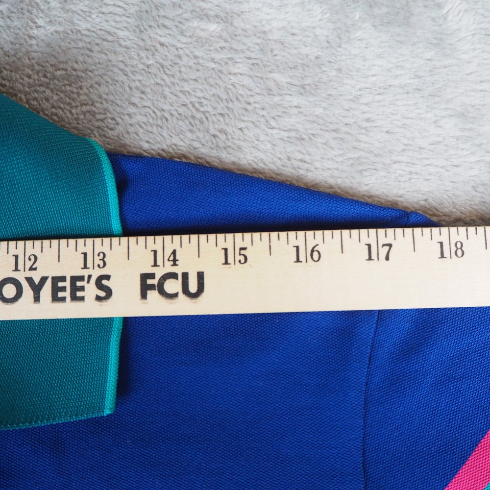 Greyson Clothiers Polo Golf Shirt Mens Medium Striped Logo Athletic Colorblock - Picture 5 of 9